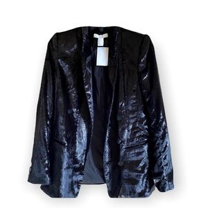 NWT H&M Velvet Metallic Blazer